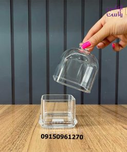 عسل خوری مربع اکرولیک در 2 سایز - تصویر 3