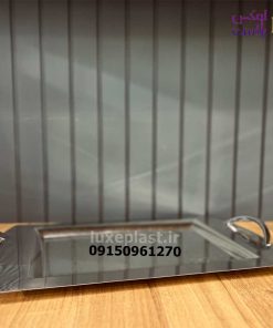 Alternative view of سینی پذیرایی استیل مدل دسته دار