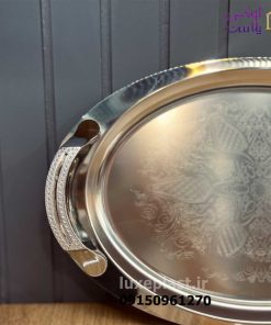 Alternative view of سینی استیل بیضی مدل دسته دار 888