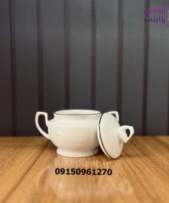 Alternative view of قندان چینی گرد دسته دار 2383
