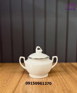 قندان چینی گرد دسته دار 2383