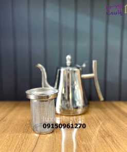 قوری استیل عربی فیلتردار در 3 سایز
