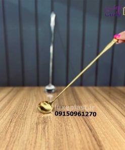 قاشق همزن پارچ در دو رنگ استیل و طلایی 2703