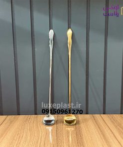 قاشق همزن پارچ در دو رنگ استیل و طلایی 2703
