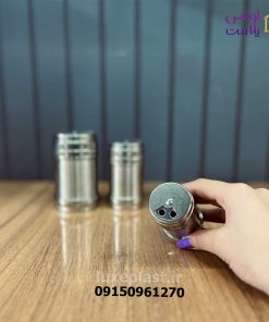 نمکپاش و ادویه پاش استیل در 3 سایز