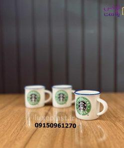 شات قهوه استارباکس سفید تک