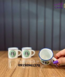 شات قهوه استارباکس سفید تک