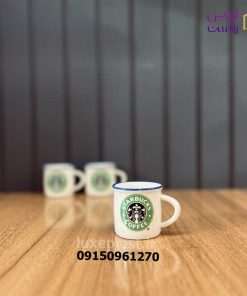 شات قهوه استارباکس سفید تک