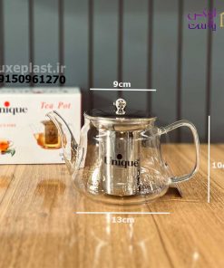 قوری پیرکس 800 میل یونیک مدل درب استیل 7908