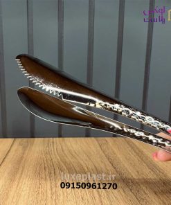 انبرسالاد استیل یونیک مدل پوست ماری