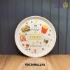 سینی گرد پلاستیکی طرحدار با قطر 28 سانت 7936