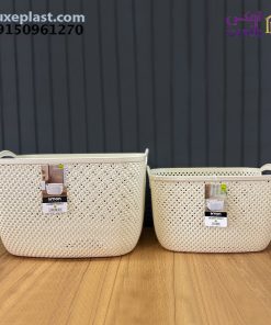 سبد رخت مستطیل متوسط طرح بافت2277