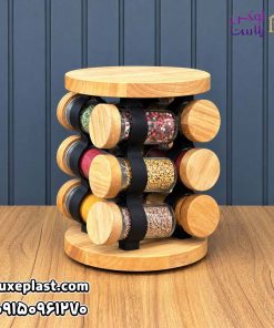 ادویه گردان 12 عددی چوبی لیمون کد 2304