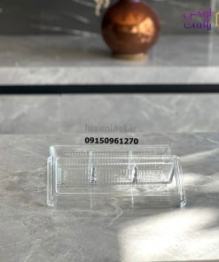 اردورخوری-شیشه-ای-سه-خانه-درب-اکرولیک-لیمون-