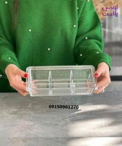 اردورخوری-شیشه-ای-سه-خانه-درب-اکرولیک-لیمون-