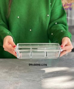 اردورخوری-شیشه-ای-سه-خانه-درب-اکرولیک-لیمون-