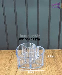 استند لوازم آرایشی اکرولیک مدل قلب