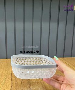 Alternative view of سبد نان و سبزی کوچک طرح بافت لیمون 2146