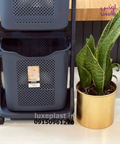 سبدرخت چرخدار 2 طبقه ( جدیدترین رنگ ها) 2141 - تصویر 6