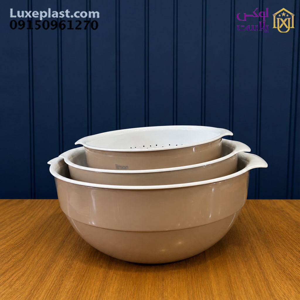 ست کاسه و آبکش گرد 3سایز لیمون 2066 - تصویر 8
