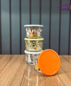 ظرف-شیشه-ای-دربدار-190-میلی-لیترچاپ-دار-لیمون