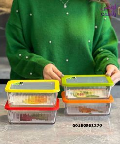 ظرف-شیشه-ای-شیادار-مستطیلی-درب-رنگی-در-3-سایز