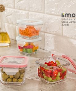 ظرف-شیشه-ای-مربع-دربدار-950-میلی-لیتری-لیمون