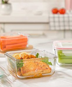 ظرف-شیشه-ای-مربع-دربدار-950-میلی-لیتری-لیمون