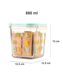 ظرف-شیشه-ای-مربع-دربدار-950-میلی-لیتری-لیمون