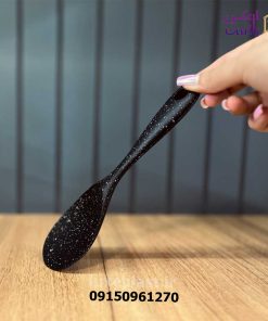 قاشق سیلیکونی پهن کوتاه خالدار شنگیا 4244