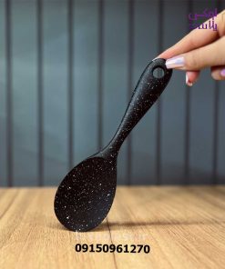 قاشق سیلیکونی پهن کوتاه خالدار شنگیا 4244