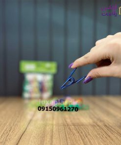 گیره لباس فلزی روکشدار رنگی بسته 12 عددی 3174 - تصویر 4