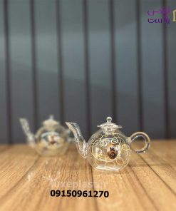 قوری زعفران پیرکس طرحدار 7881