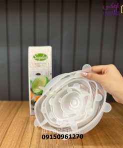 درپوش سیلیکونی ظروف بسته ۶ عددی