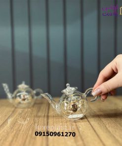 قوری زعفران پیرکس طرحدار 7881