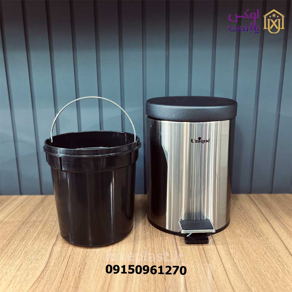 سطل زباله استیل پدال دار یونیک