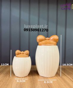 پاسماوری 7 پارچه پاپیون چوبی