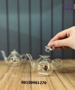 قوری زعفران پیرکس طرحدار 7881