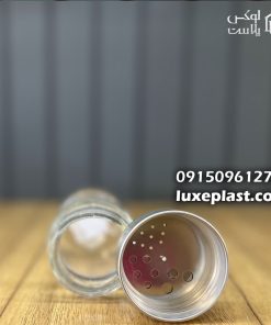 جا ادویه شیشه ای درب استیل 140 سی سی لیمون 2383