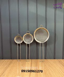 صافی استیل چای دسته دار در 3 سایز