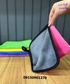 دستمال دولایه دورنگ7739
