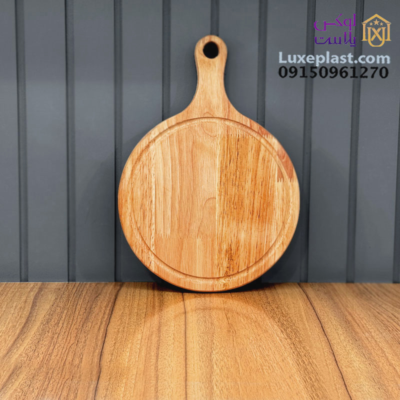 تخته گوشت چوبی راکتی گرد بزرگ نایس وود مدل 508