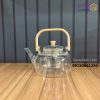 قوری پیرکس دسته چوبی