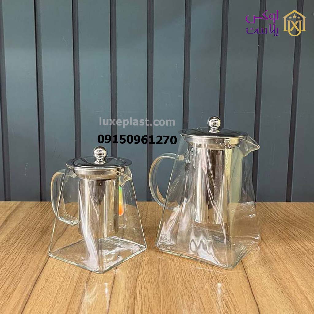 قوری پیرکس مربعی