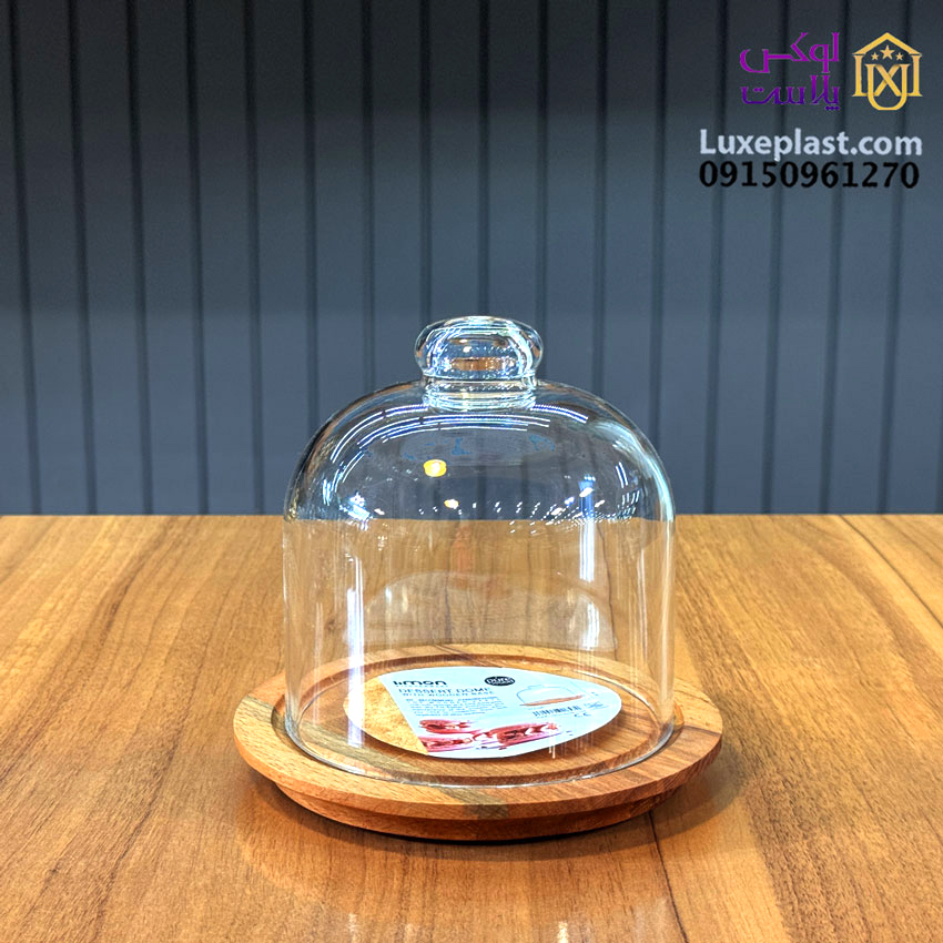 ظرف سرو پنیر کف چوبی لیمون کد 2240