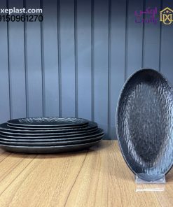 ظروف ملامین رستورانی یزدگل رنگ مشکی
