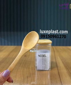 بانکه و جا ادویه 4گوش درب چوبی