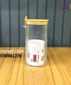 بانکه و جا ادویه 4گوش درب چوبی