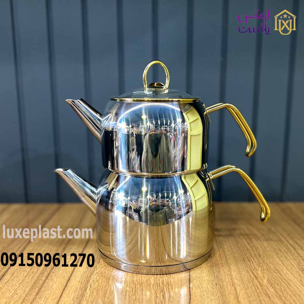 ست کتری و قوری طلایی