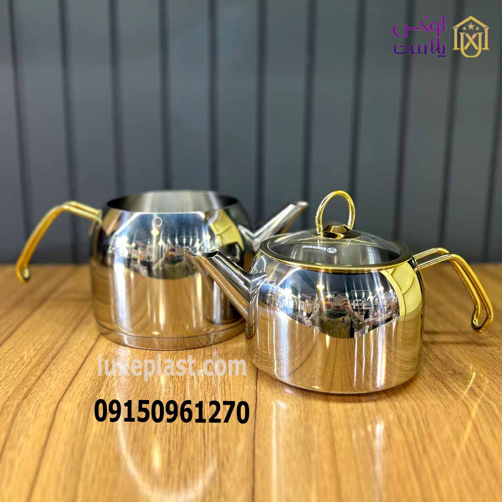 ست کتری و قوری طلایی